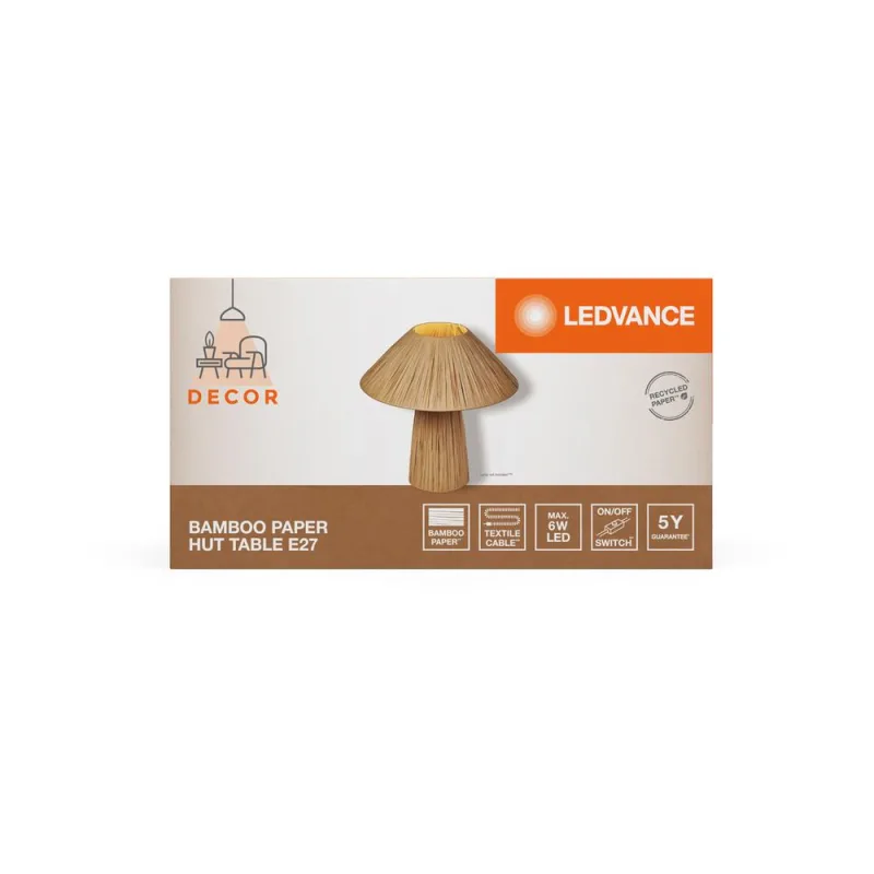 LED840607 – LEDVANCE настолна лампа, IP20, кафяв