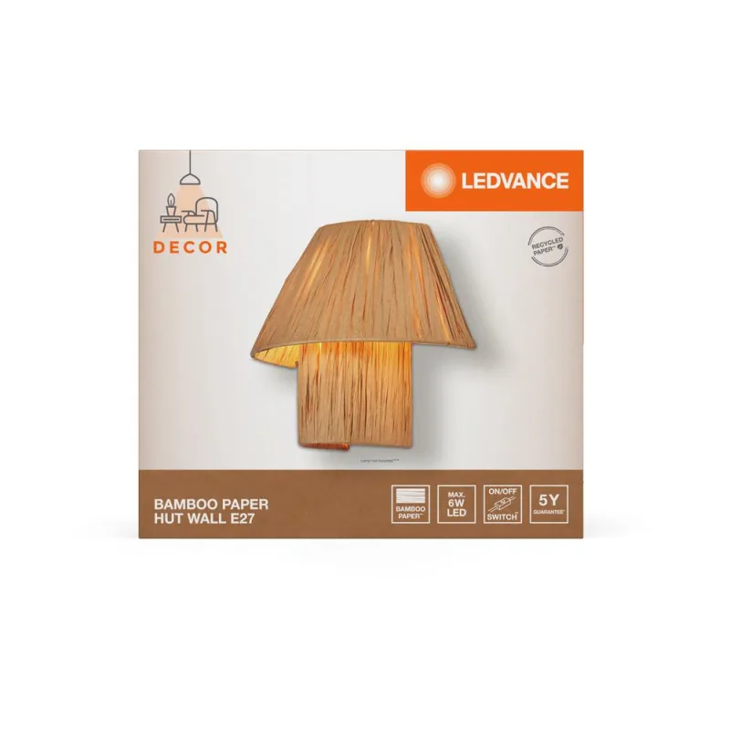 LED840621 – LEDVANCE wall light, IP20, brown