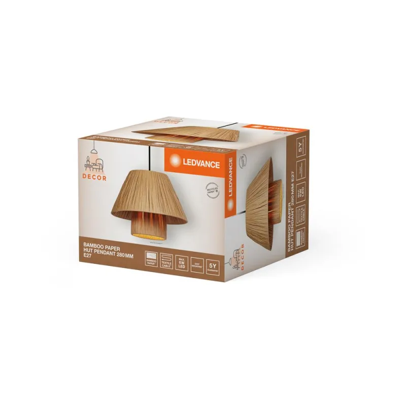 LED840645 – LEDVANCE pendant light, IP20, brown