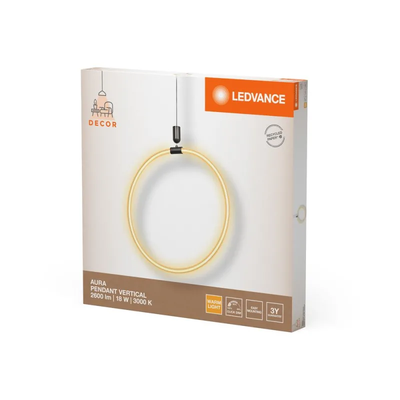 LED842045 – LEDVANCE пендел, 18W, 2000lm, 3000K, IP20, тъмносив