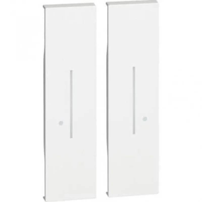 Living Now with Netatmo Лицев панел за безжичен сериен ключ 2M Бял - bticino Living Now with Netatmo