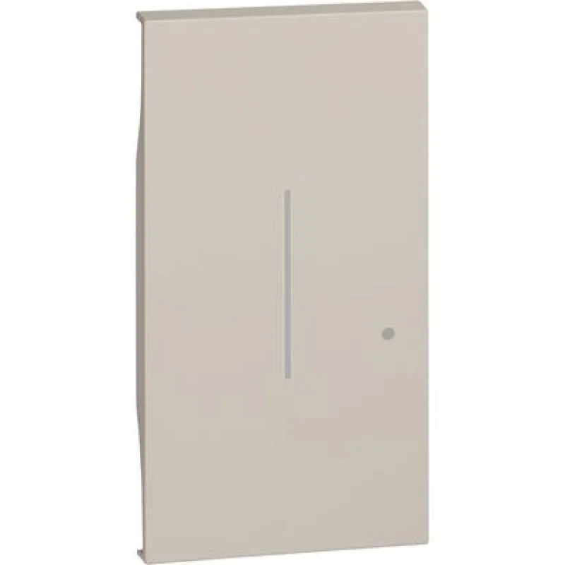 Face plate for connected push-button dimmer 2M Cream - bticino Living Now with Netatmo