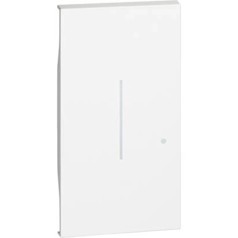 Лицев панел за свързан бутонен димер 2M Бял - bticino Living Now with Netatmo