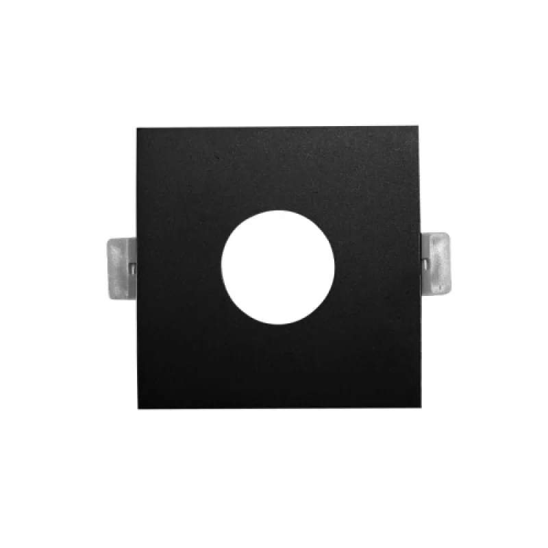 Recessed Downlights Square BLACK BS619B – ACA Lighting downlight for recessed mounting in black matt, 1X10W