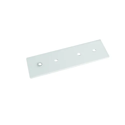 Свързващ елемент Magnetic MCSRW – ACA Lighting механичен съединител (монтажна планка) за магнитна шина за открит монтаж в бял