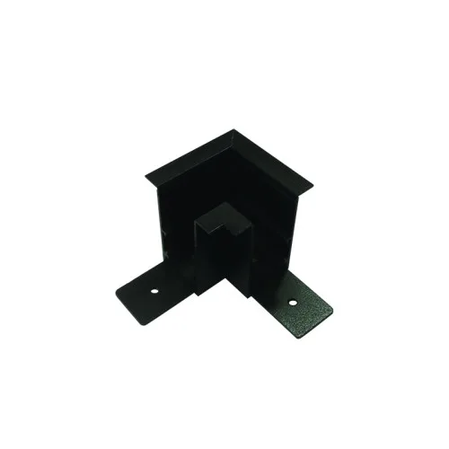Magnetic MR90B – ACA Lighting ъглов конектор 90° таван-таван за магнитна шина за вграждане с рамка в черен