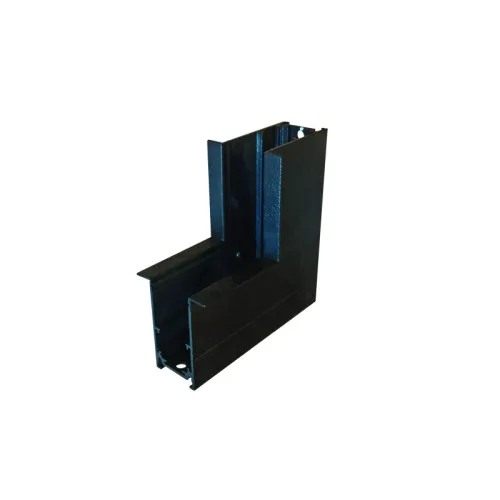 Magnetic MR90INB – ACA Lighting ъглов конектор таван-стена за магнитна шина за вграждане с рамка в черен