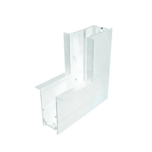 Magnetic MR90INW – ACA Lighting ъглов конектор таван-стена за магнитна шина за вграждане с рамка в бял