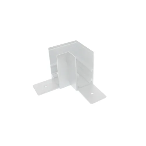 Свързващ елемент Magnetic MS90W – ACA Lighting ъглов конектор 90° таван-таван за магнитна шина за открит монтаж в бял