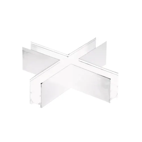 Свързващ елемент Magnetic MSCROSSW – ACA Lighting кръстат конектор за магнитна шина за открит монтаж в бял