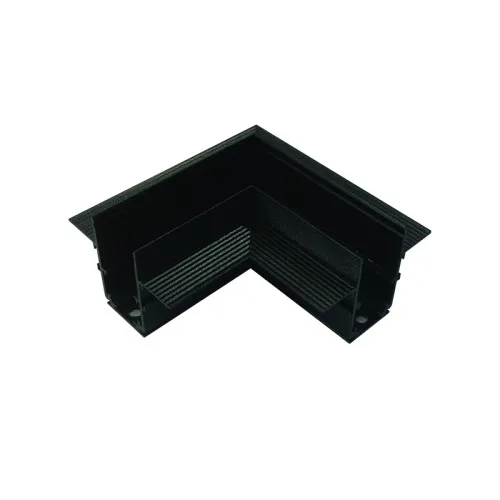 Magnetic MT90B – ACA Lighting ъглов конектор 90° таван-таван за магнитна шина за вграждане trimless в черен