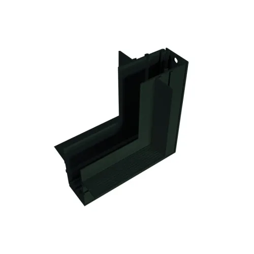 Magnetic MT90INB – ACA Lighting ъглов конектор таван-стена за магнитна шина за вграждане trimless в черен