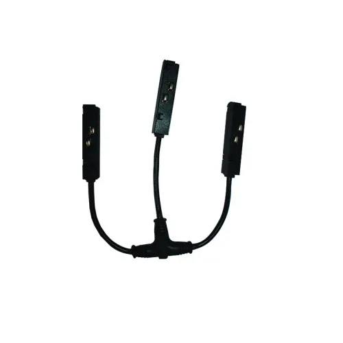 Magnetic MTCB – ACA Lighting електрически конектор за Т-връзка за магнитна шина 48V в черен