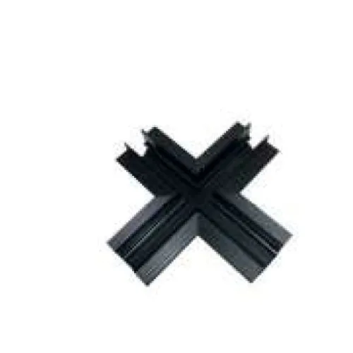 Свързващ елемент Magnetic MTCROSSB – ACA Lighting кръстат конектор за магнитна шина за вграждане trimless в черен