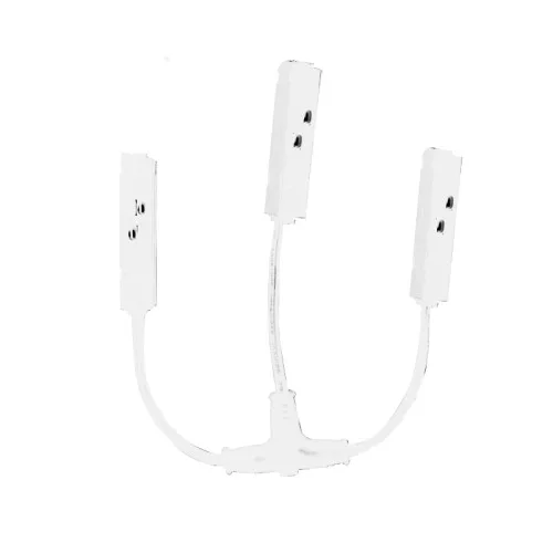 Свързващ елемент Magnetic MTCW – ACA Lighting електрически конектор за Т-връзка за магнитна шина 48V в бял