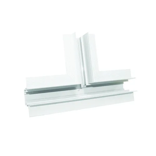 Magnetic MTTW – ACA Lighting Т-конектор за магнитна шина за вграждане trimless в бял