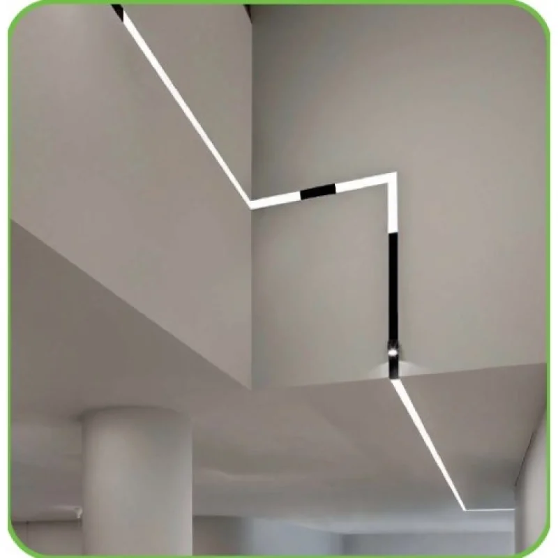 Magnetic MR1MW – ACA Lighting магнитна шина за вграждане в бял