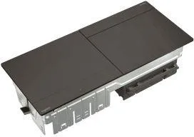 Furniture sockets Retractable desk box 2x4 modules with mounting kit, black, Incara Pop-Up Legrand 654806