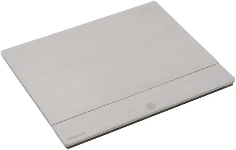 Furniture sockets Retractable desk box 4 modules with mounting kit, matt aluminium, Incara Pop-Up Legrand 654800