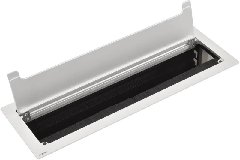 Built-in desk box, empty with module base, 385x130 mm, aluminium, Incara Top Access Legrand 654873