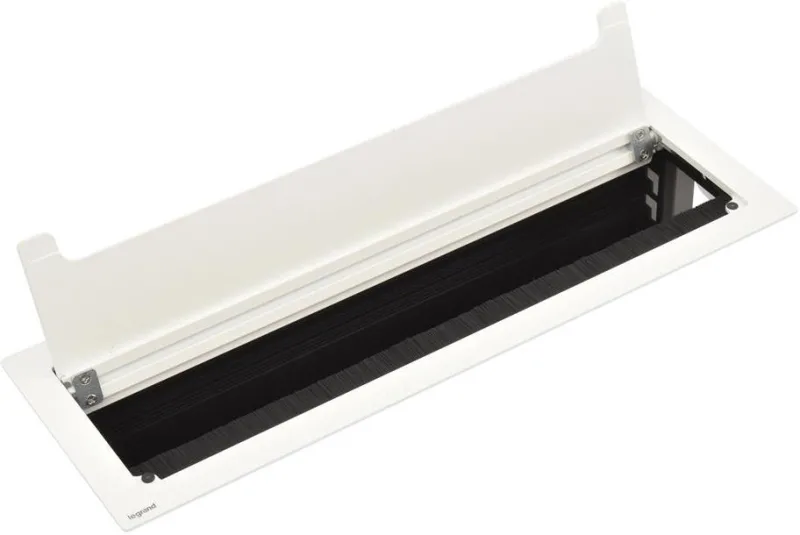 Built-in desk box, empty with module base, 385x130 mm, white, Incara Top Access Legrand 654874