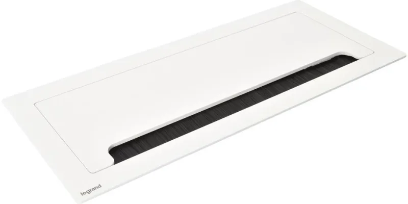 Furniture sockets Built-in desk box, empty with module base, 295x130 mm, white, Incara Top Access Legrand 654871