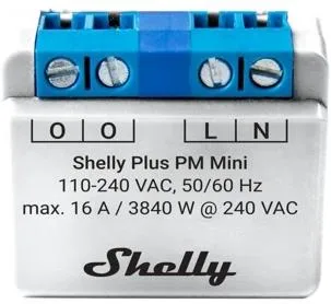 Shelly Микромодул Smart монофазен мерител 1х 16A Shelly Plus PM Mini