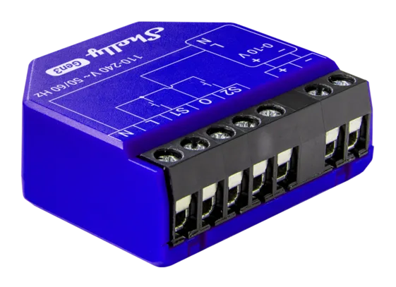 Shelly Микромодул Smart реле 1х димер 0/1-10V изисква неутрала Shelly Dimmer 0/1-10V PM Gen3