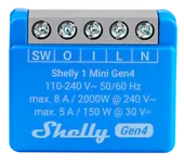 Shelly Микромодул Smart реле 1х On/Off 8A изисква неутрала Shelly 1 Mini Gen4