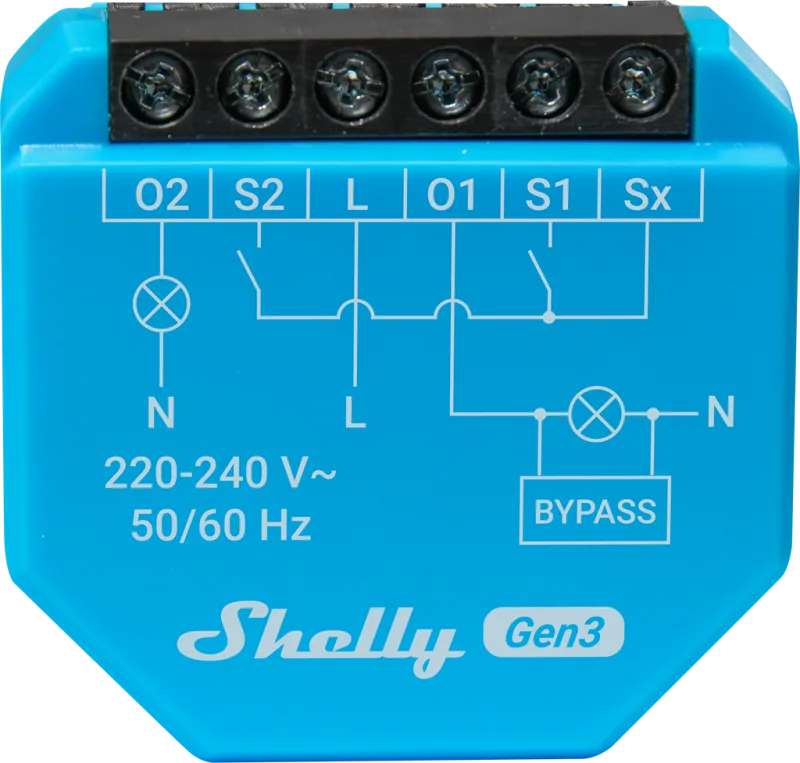 Shelly Smart relay Shelly 2L Gen3