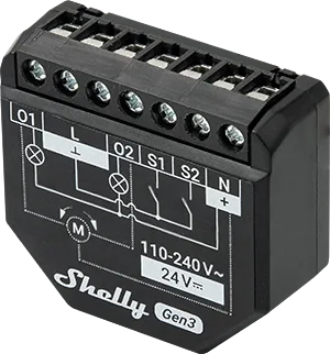 Микромодул Smart реле 2х On/Off или щори 10A изисква неутрала Shelly 2PM Gen3