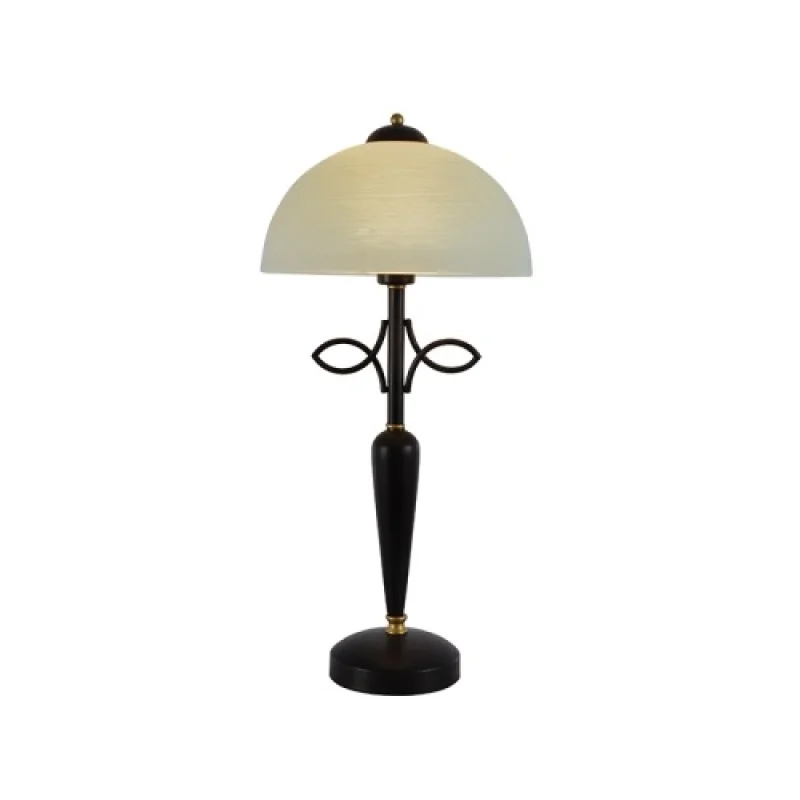 Настолни лампи Electra AD89061T – ACA Lighting настолна лампа в тъмно кафяв, 1X60W