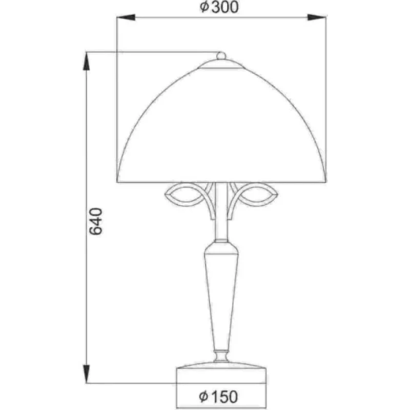 Electra AD89061T – ACA Lighting настолна лампа в тъмно кафяв, 1X60W