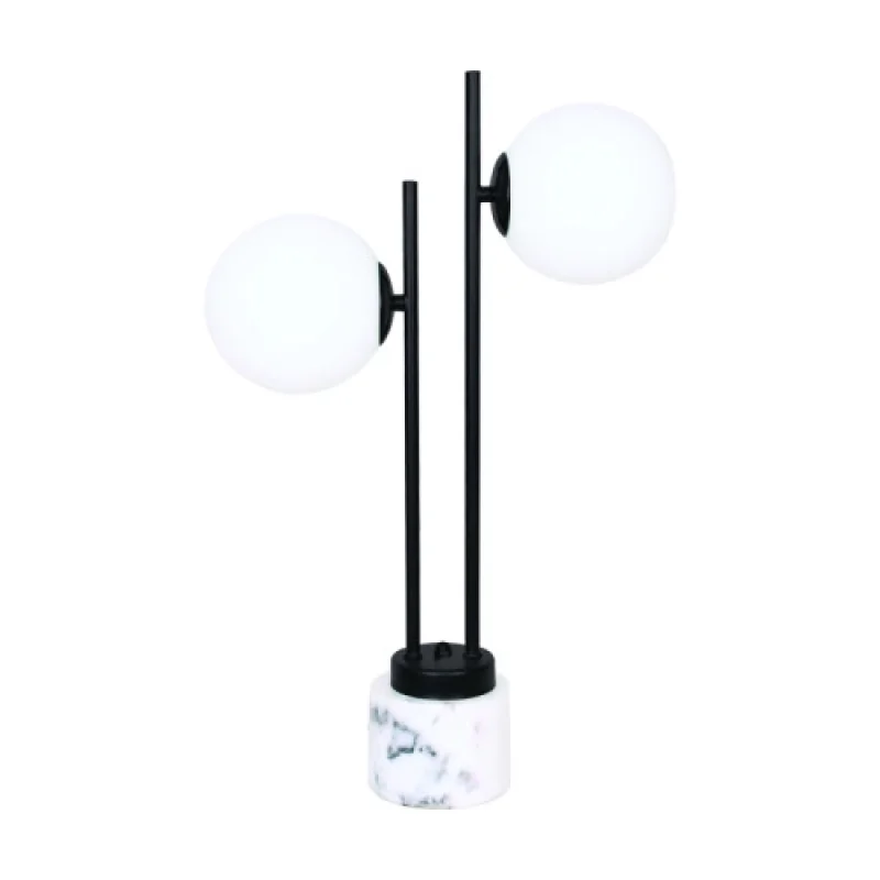 Table Lamps Quadro ML127022TBK – ACA Lighting table lamp in white, 2X10W