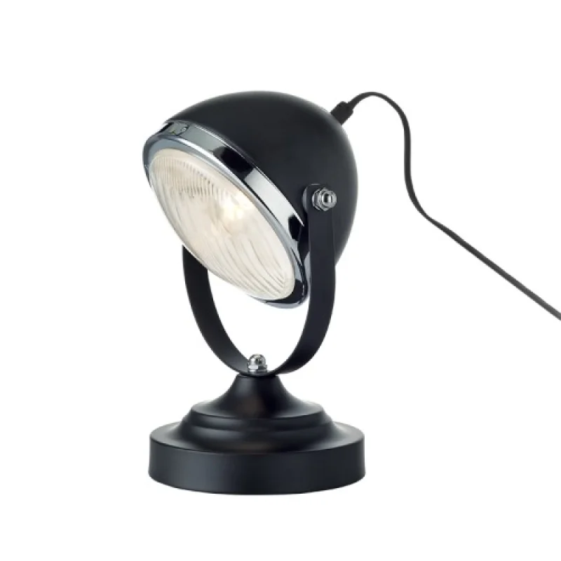 Настолни лампи Harley ML306131TBK – ACA Lighting настолна лампа в черен, 1X40W