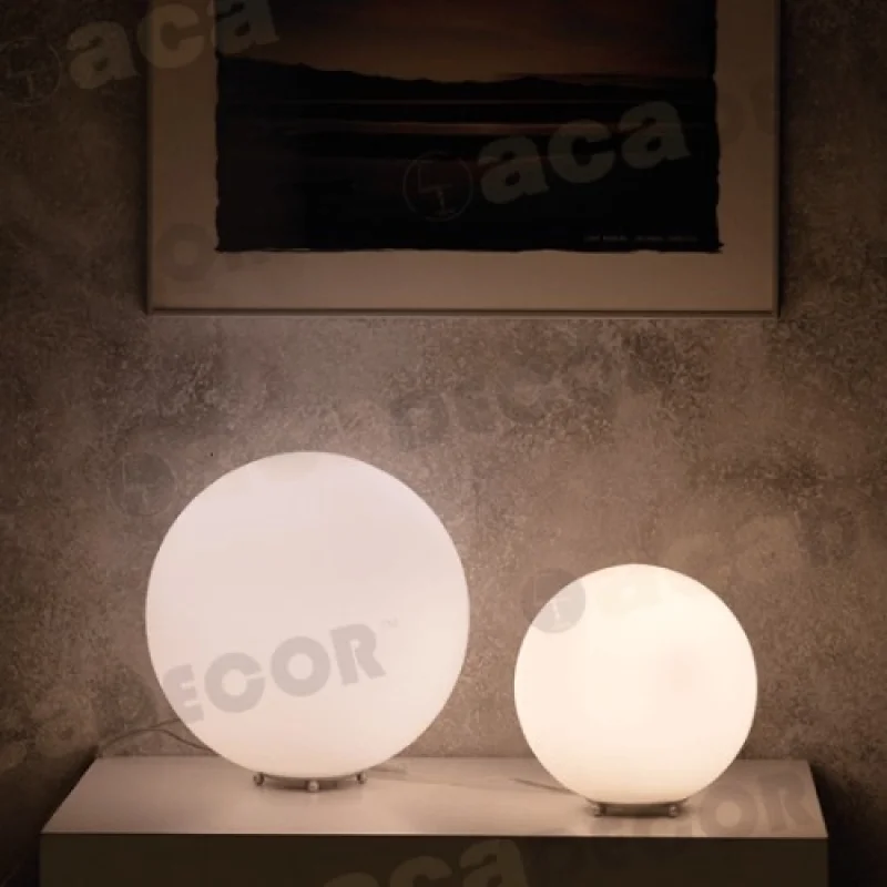 Luna V2010351TW – ACA Lighting настолна лампа в бял, 1X60W