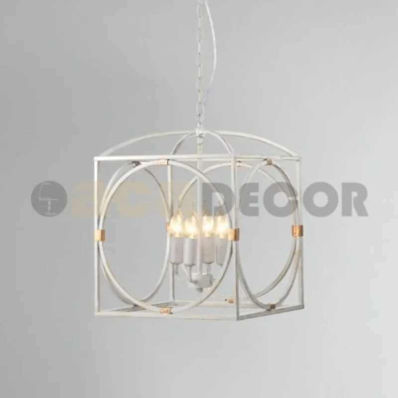 Pendant Lights Frida AD80264 – ACA Lighting pendant in antique white, 4X40W