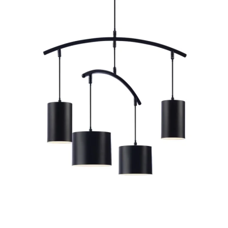 Pendant Lights Escala DCR39219 – ACA Lighting pendant in black, 4X40W