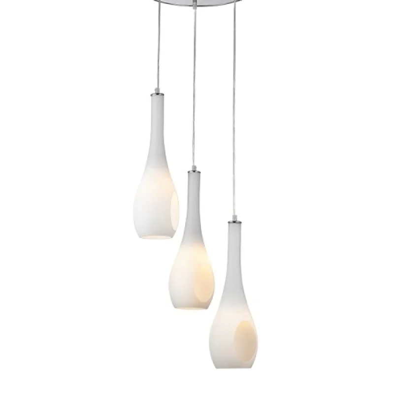 Cave DLA5203A – ACA Lighting пендел в бял, 3X40W