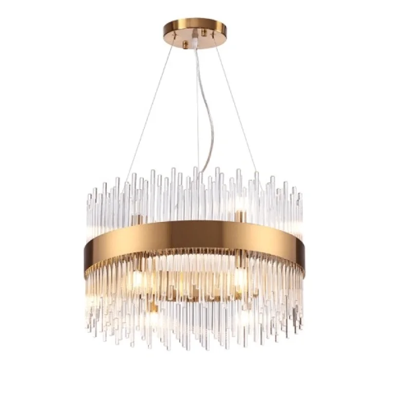 Dynasty EG18412P50AB – ACA Lighting пендел в античен месинг, 12X28W
