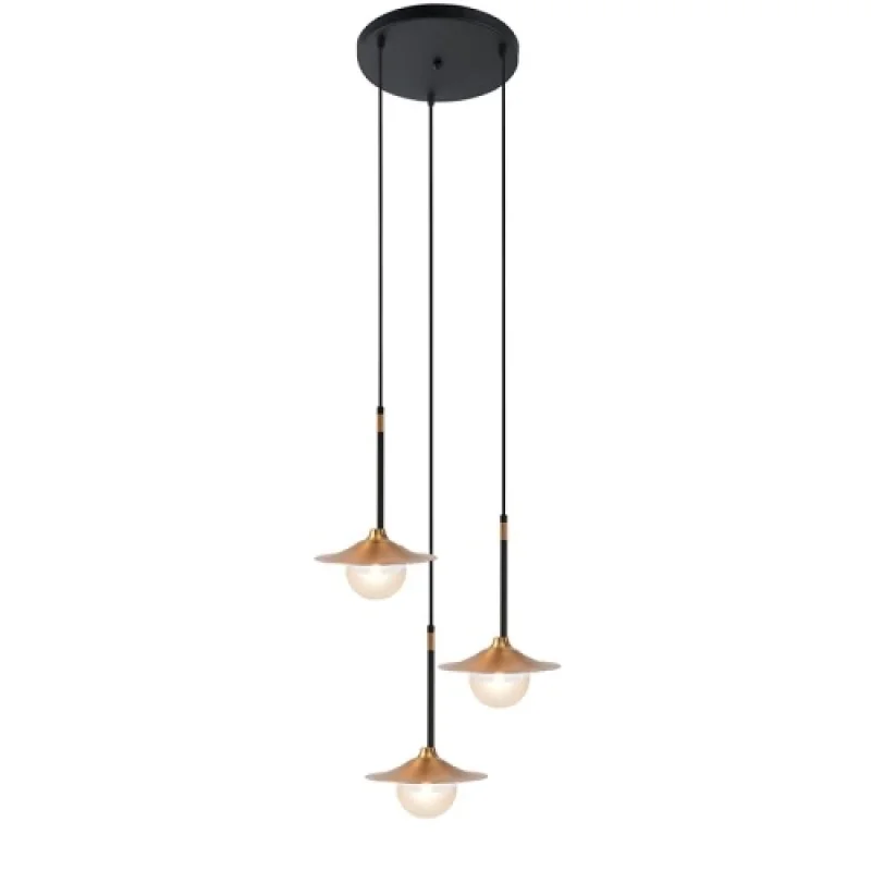 Пендели Layla HL4313P35BB – ACA Lighting пендел в месинг, 3X10W