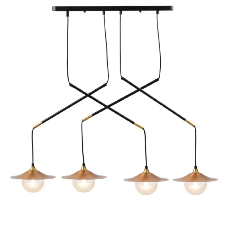 Pendant Lights Layla HL4314P96BB – ACA Lighting pendant in brass, 4X10W