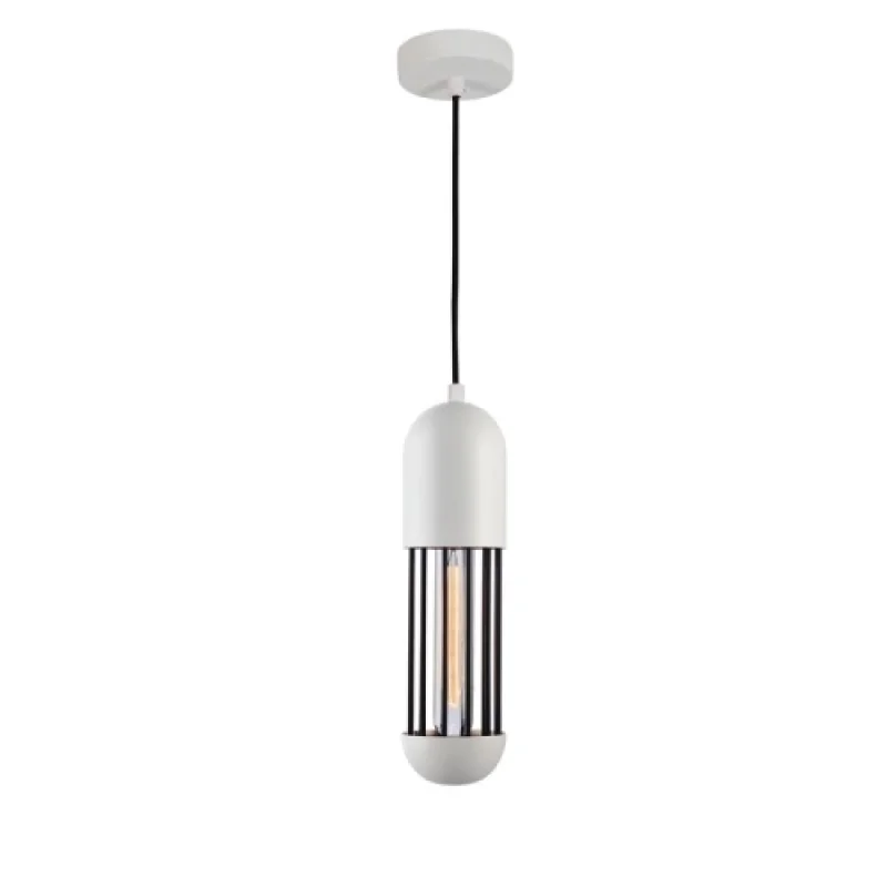 Pendant Lights Lab HM171P8WH – ACA Lighting pendant in white, 1X60W