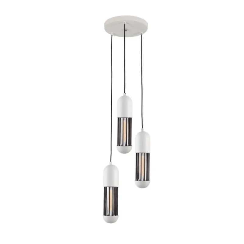 Lab HM173P27WH – ACA Lighting пендел в бял, 3X60W