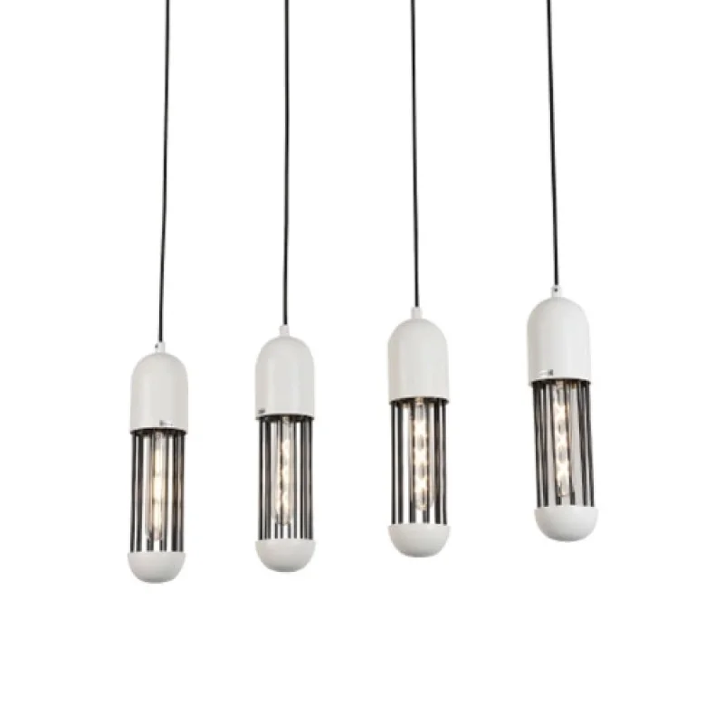 Pendant Lights Lab HM174P65WH – ACA Lighting pendant in white, 4X60W