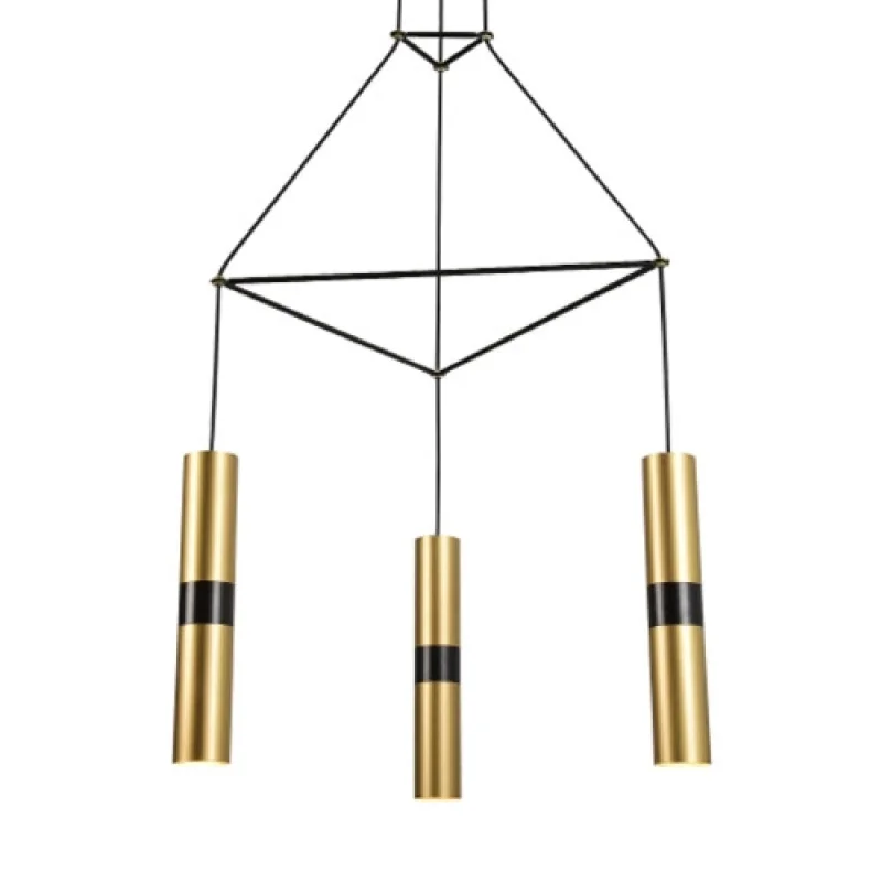 Пендели Da VINCI HM853P56BR – ACA Lighting пендел в черен, 3X35W