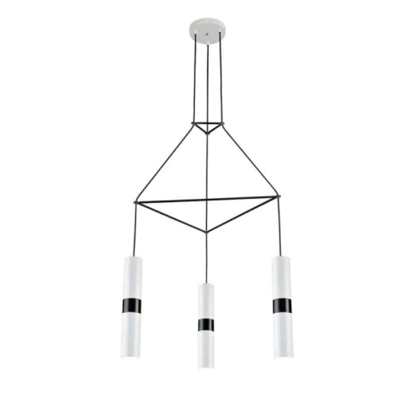Da VINCI HM853P56WH – ACA Lighting pendant in white, 3X35W