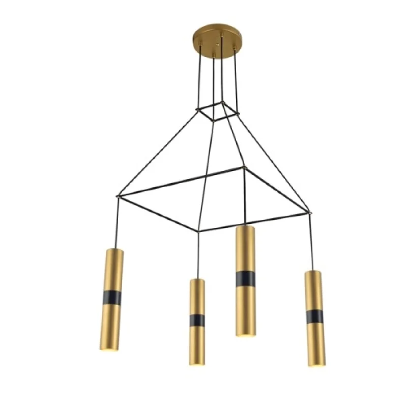 Пендели Da VINCI HM854P56BR – ACA Lighting пендел в черен, 4X35W
