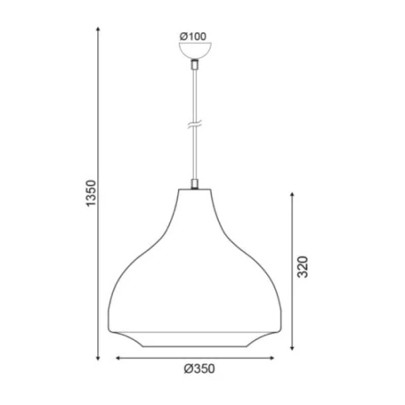 Havana KS080335PL – ACA Lighting пендел в син, 1X60W