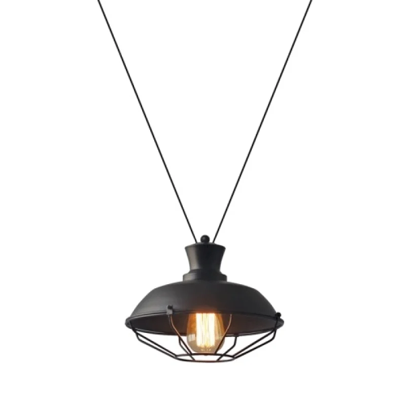 Пендели Angela KS14632BB – ACA Lighting пендел в черен, 1X60W